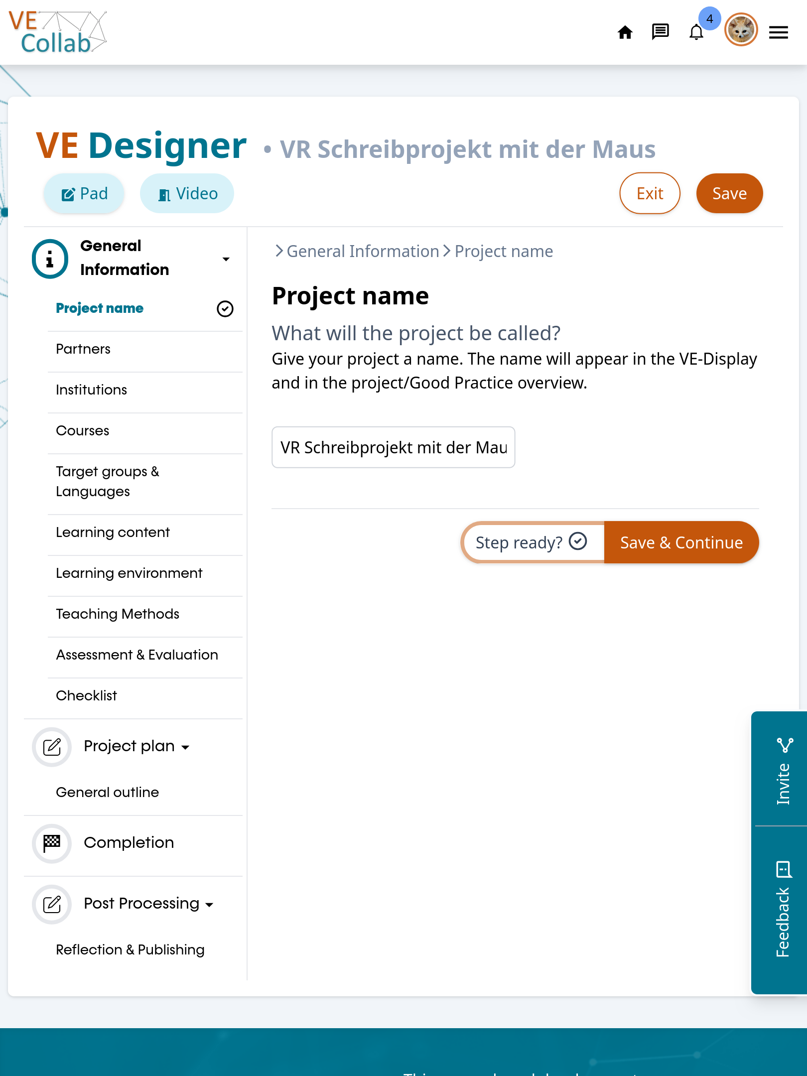 Screenshot of the VE-Designer